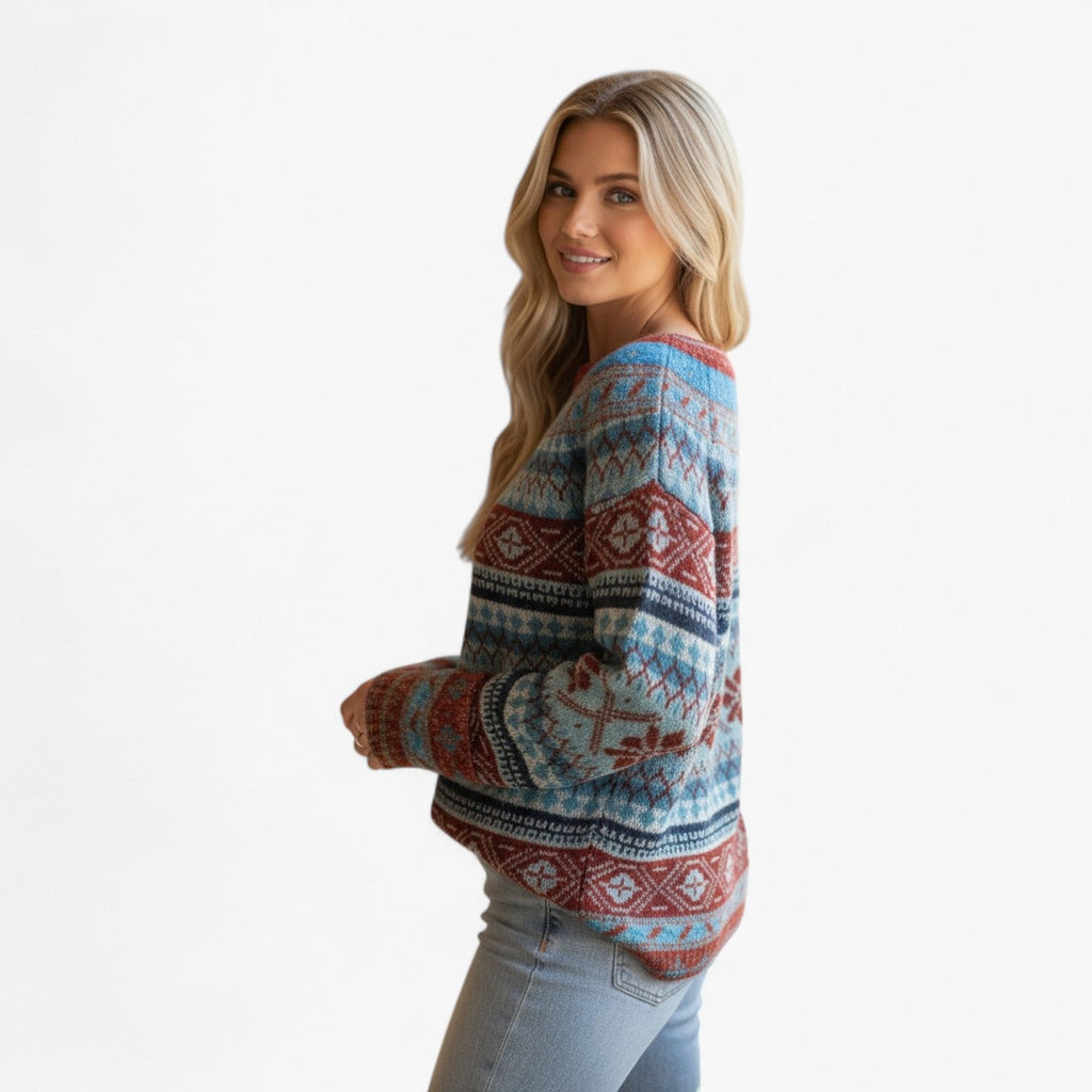 Evelina – Løs Dame Striktrøje