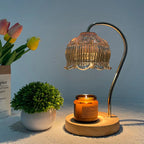 CrystalGlow Bordlampe – Elegant Glasdesign