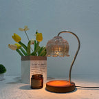 CrystalGlow Bordlampe – Elegant Glasdesign
