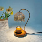 CrystalGlow Bordlampe – Elegant Glasdesign