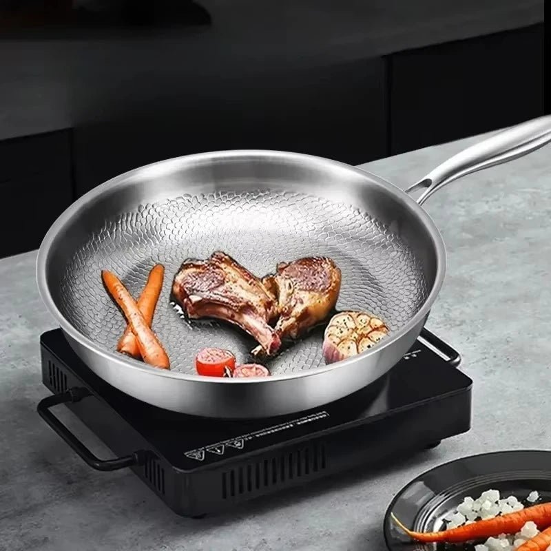 CulinaForge Stegepande – Hamret Design med Non-Stick Overflade