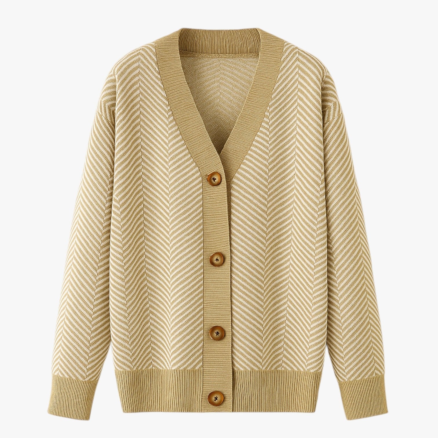 Amélie – Elegant Dame Cardigan med V-Hals