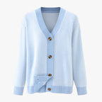 Amélie – Elegant Dame Cardigan med V-Hals