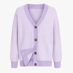 Amélie – Elegant Dame Cardigan med V-Hals