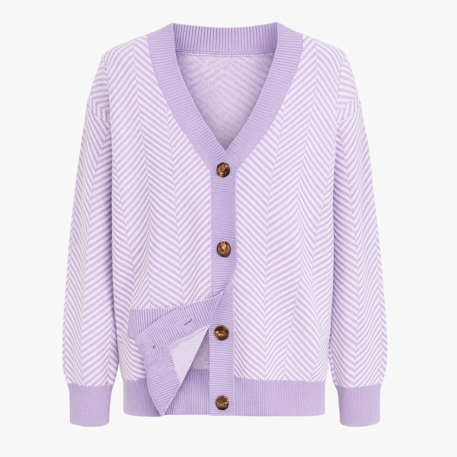 Amélie – Elegant Dame Cardigan med V-Hals