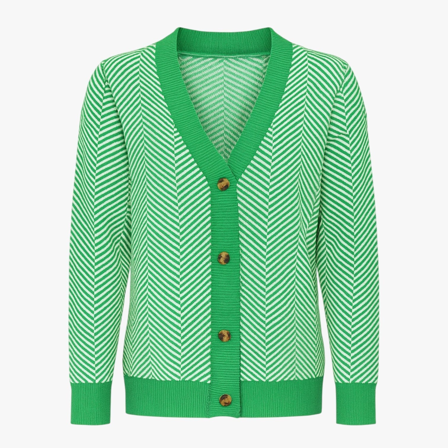 Amélie – Elegant Dame Cardigan med V-Hals
