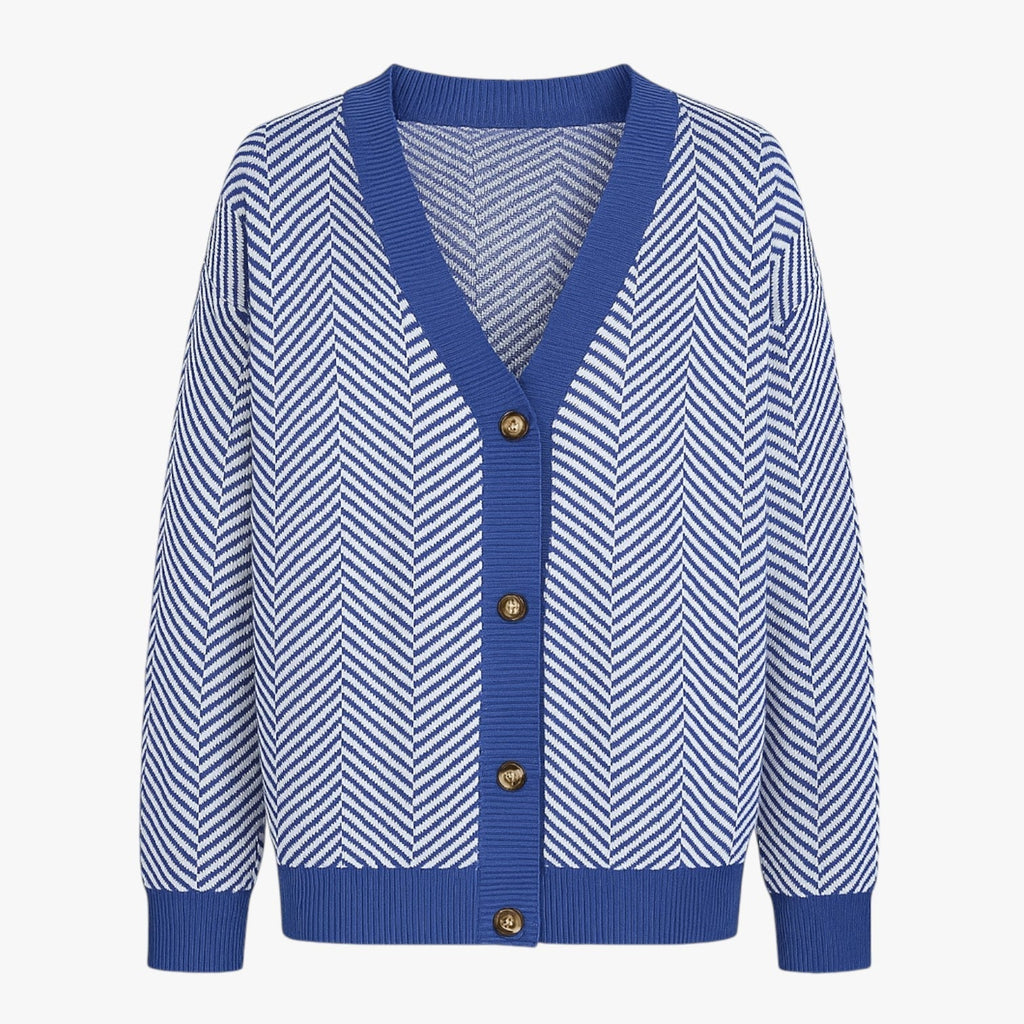 Amélie – Elegant Dame Cardigan med V-Hals