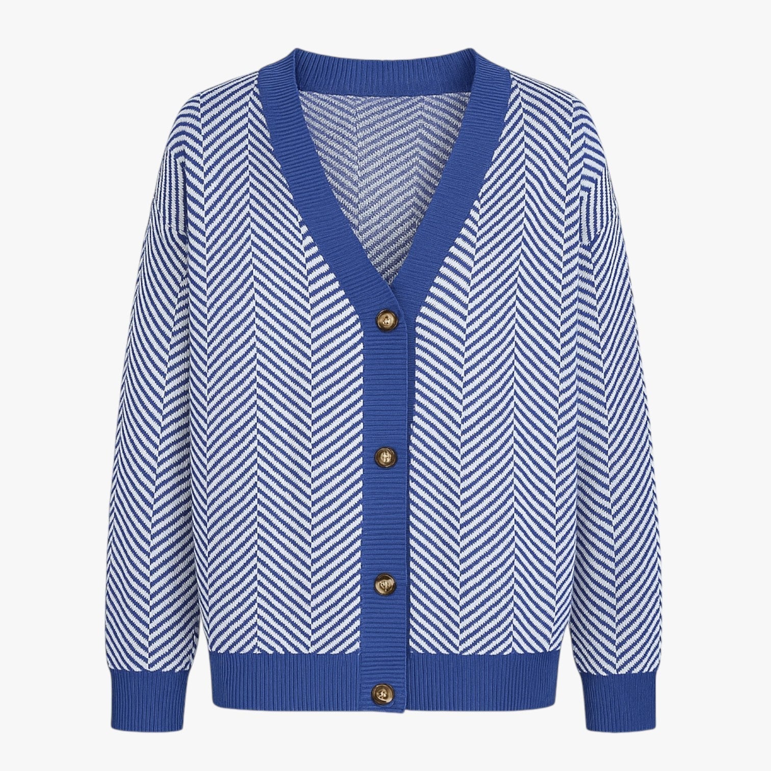 Amélie – Elegant Dame Cardigan med V-Hals