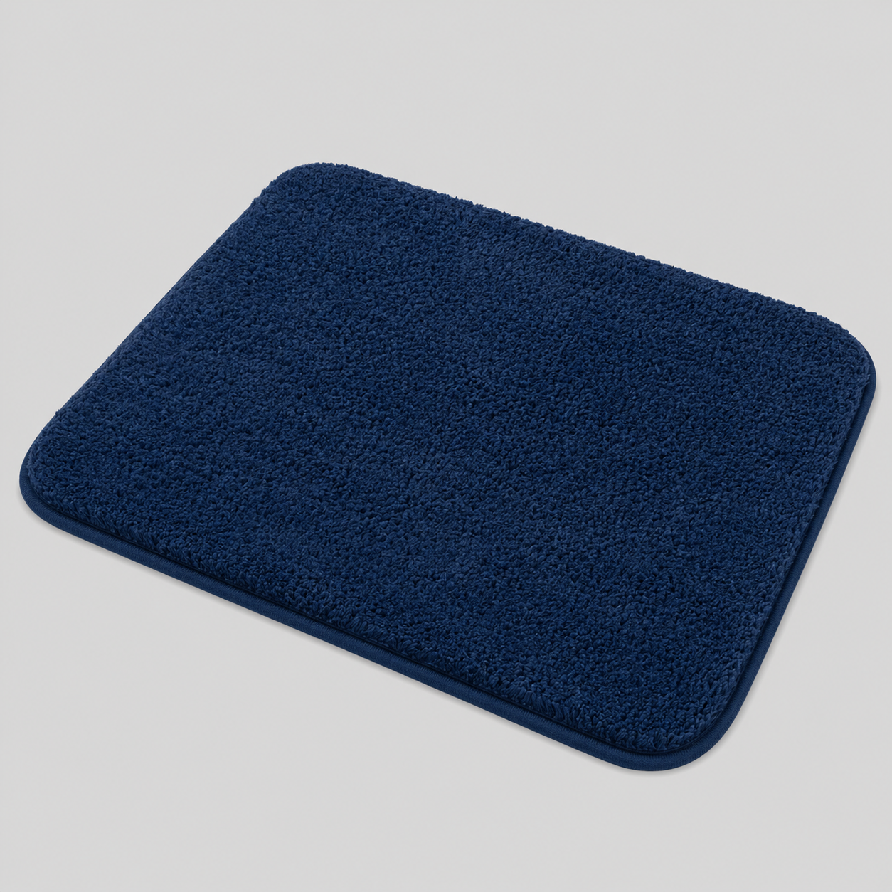 Blød Badeforlægger - Skridsikker og Absorberende Mikrofiber Blå