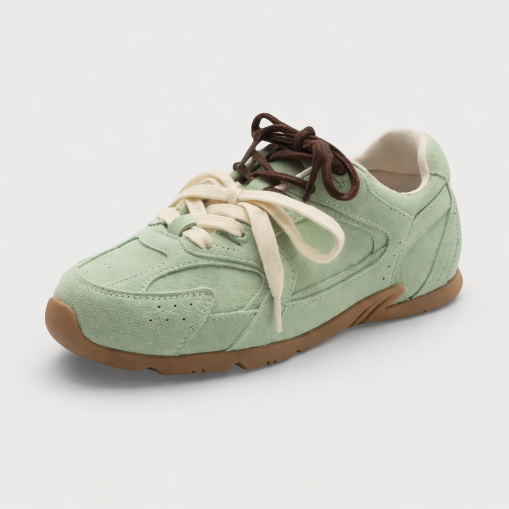 Veloura - Retro Dame Sneakers i Ægte Læder