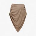 Soraya – Elegant Dame Poncho med Løs Pasform Farve kaki