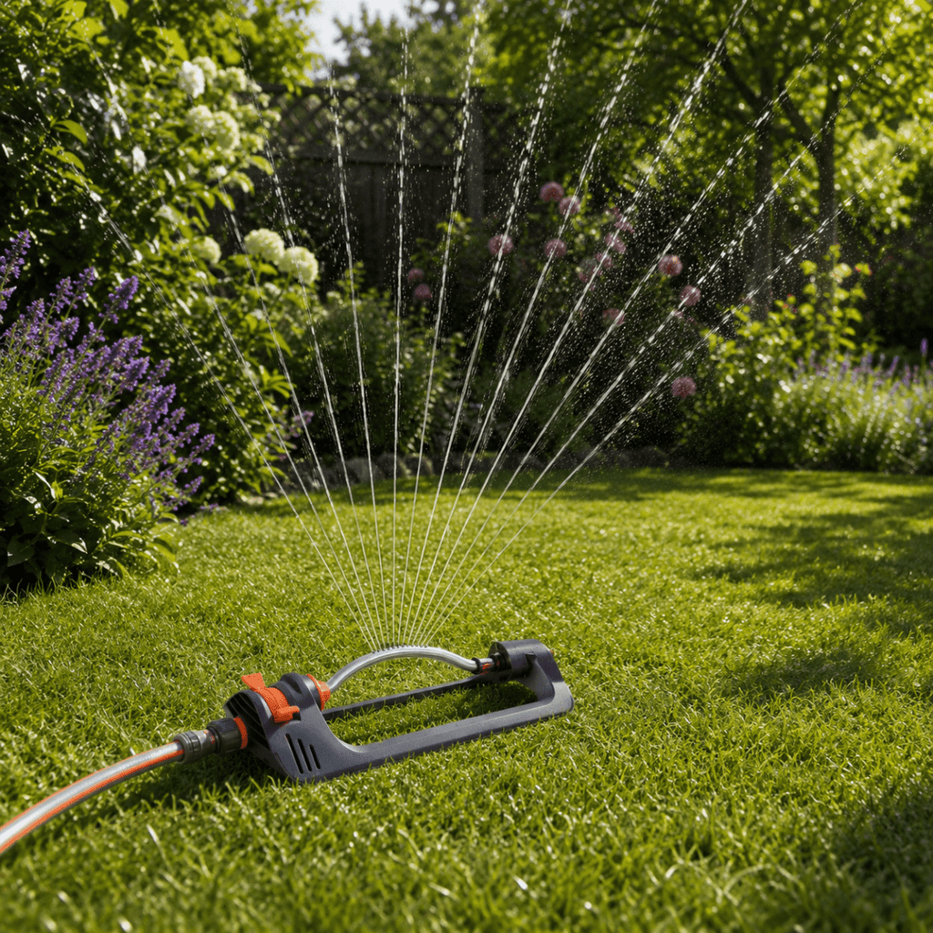 AquaSpray Havesprinkler – 4 Sprøjteindstillinger