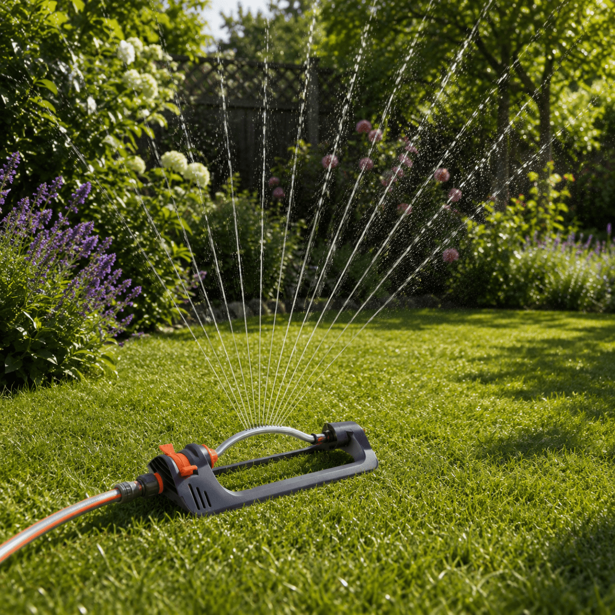 AquaSpray Havesprinkler – 4 Sprøjteindstillinger
