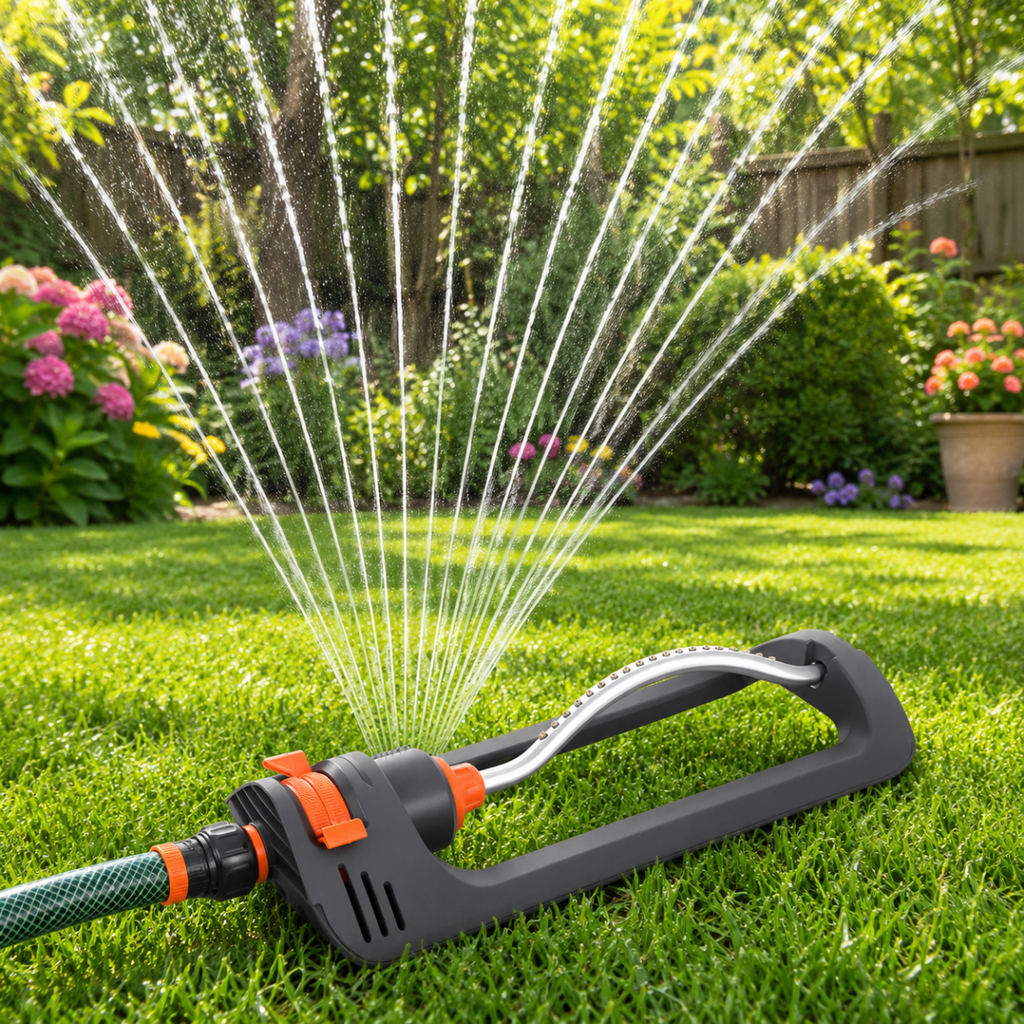 AquaSpray Havesprinkler – 4 Sprøjteindstillinger