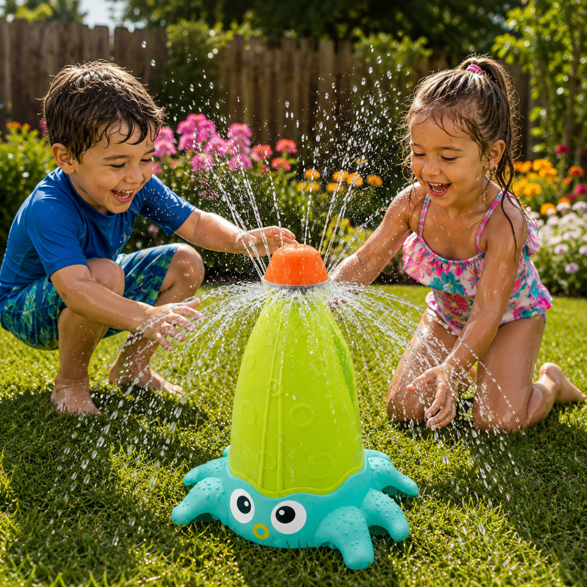 AquaSpin Vandsprinkler – Roterende Blækspruttedesign