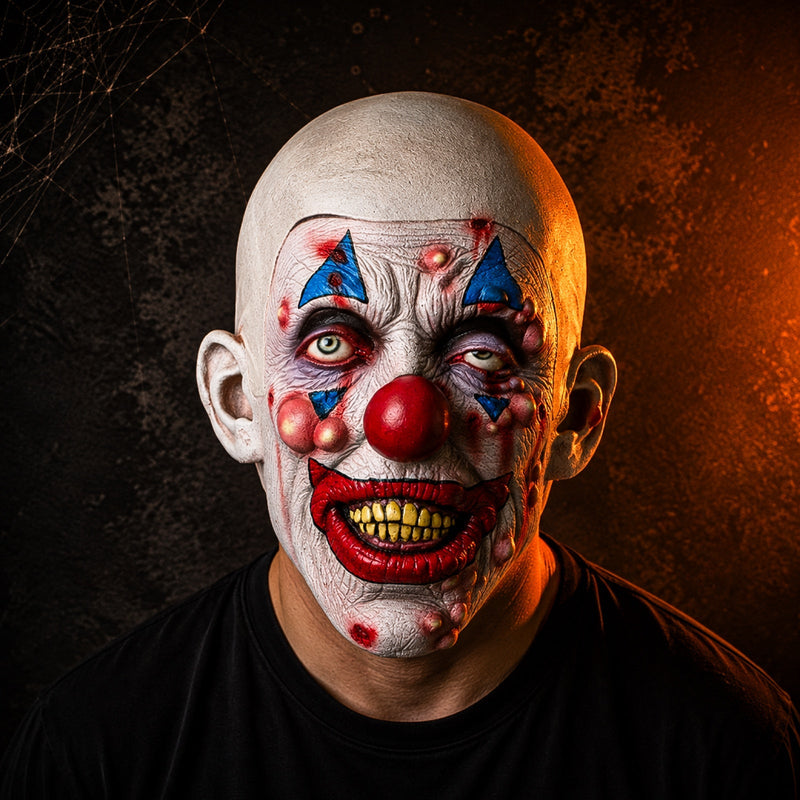 FrightJester – Halloween Klovnemaske i Latex med Detaljeret Ansigt