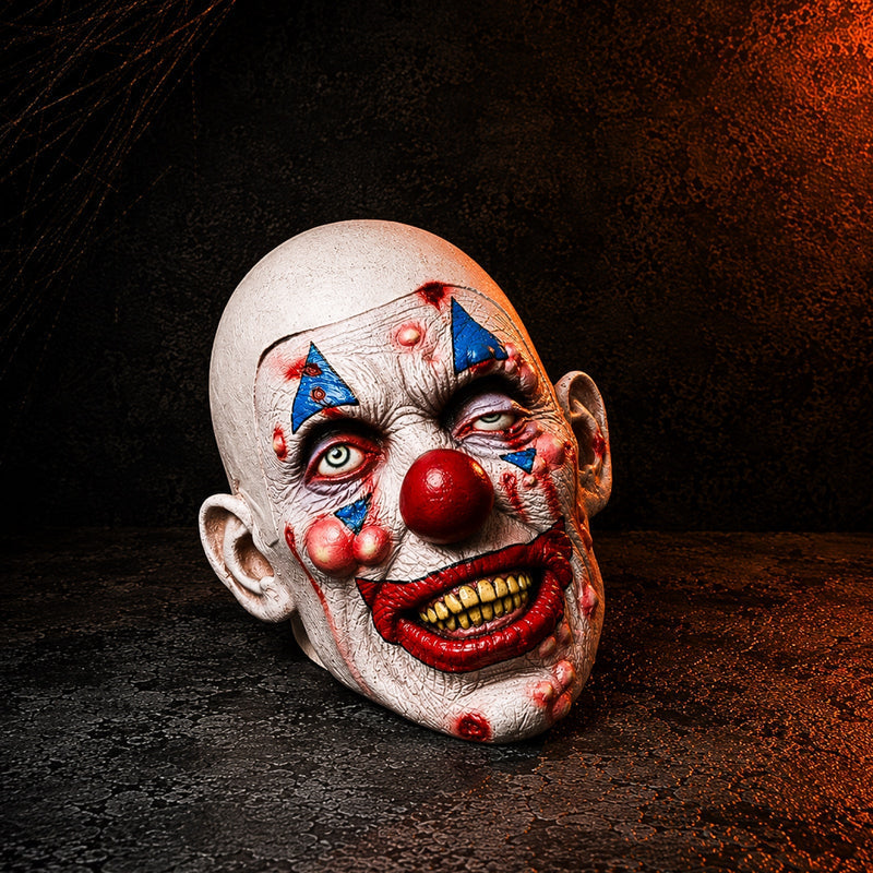 FrightJester – Halloween Klovnemaske i Latex med Detaljeret Ansigt