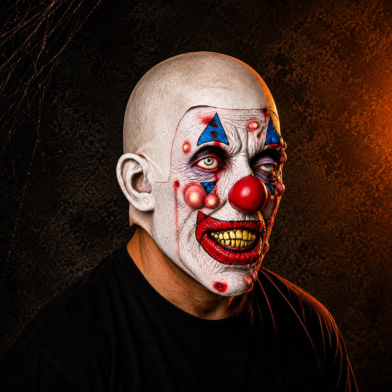 FrightJester – Halloween Klovnemaske i Latex med Detaljeret Ansigt