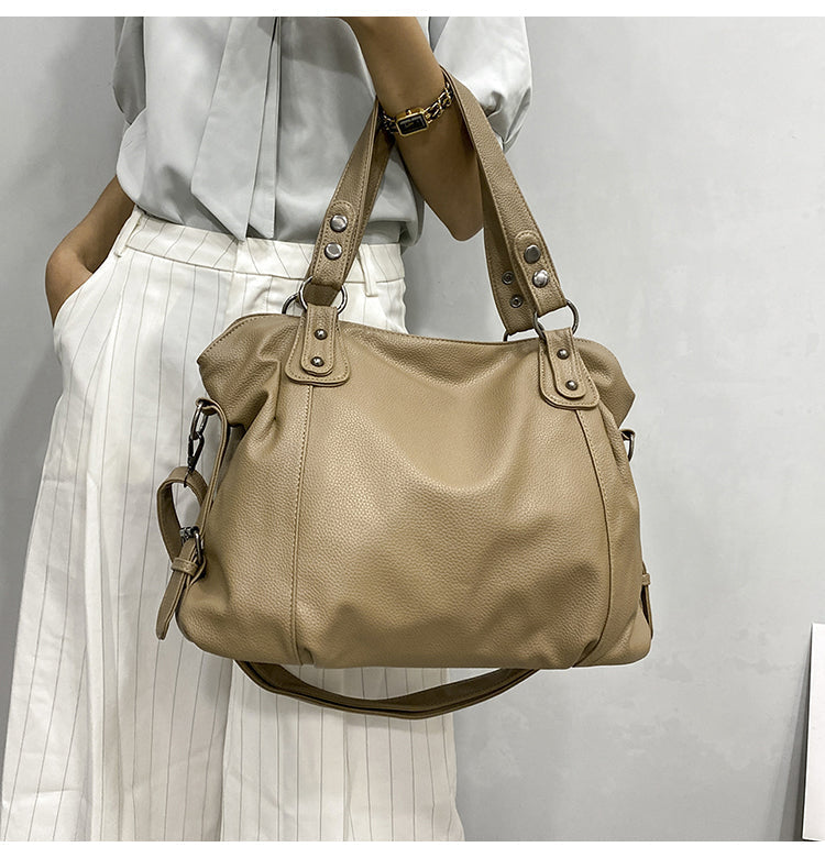 Dame Taske - Minimalistisk Design med Lynlåslukning Brun