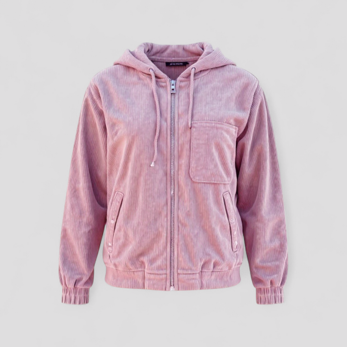 Nordéa - Lang Dame Vinterjakke med Hætte Rosa