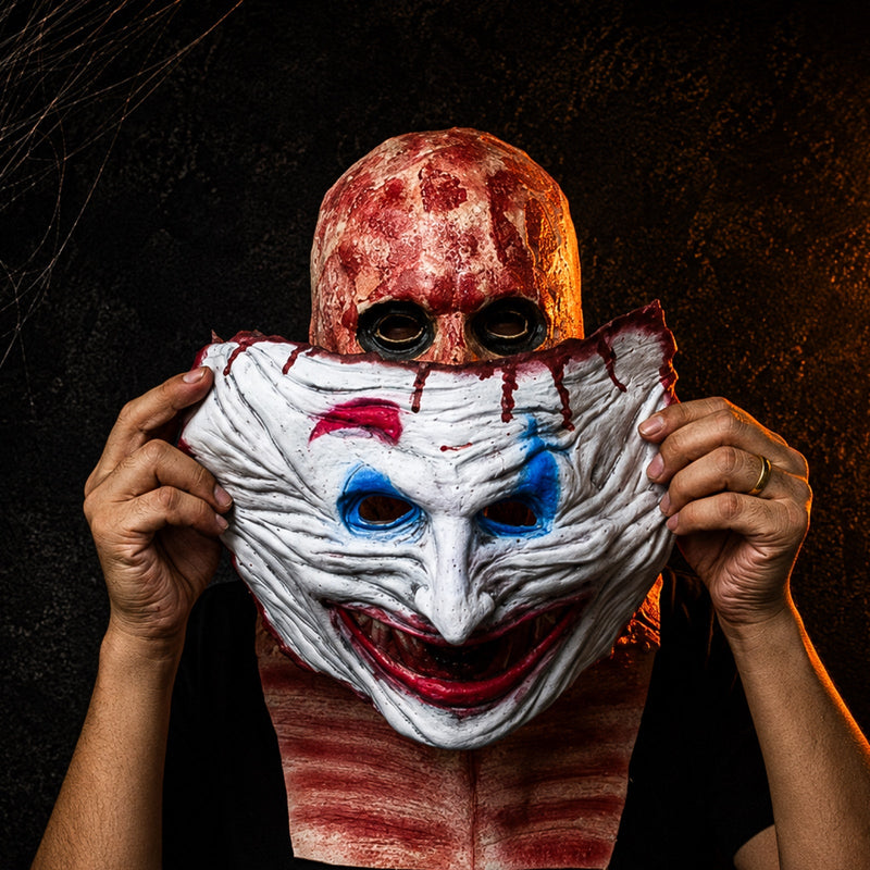FaceShift – Halloween Horrormaske med Aftageligt Ansigt