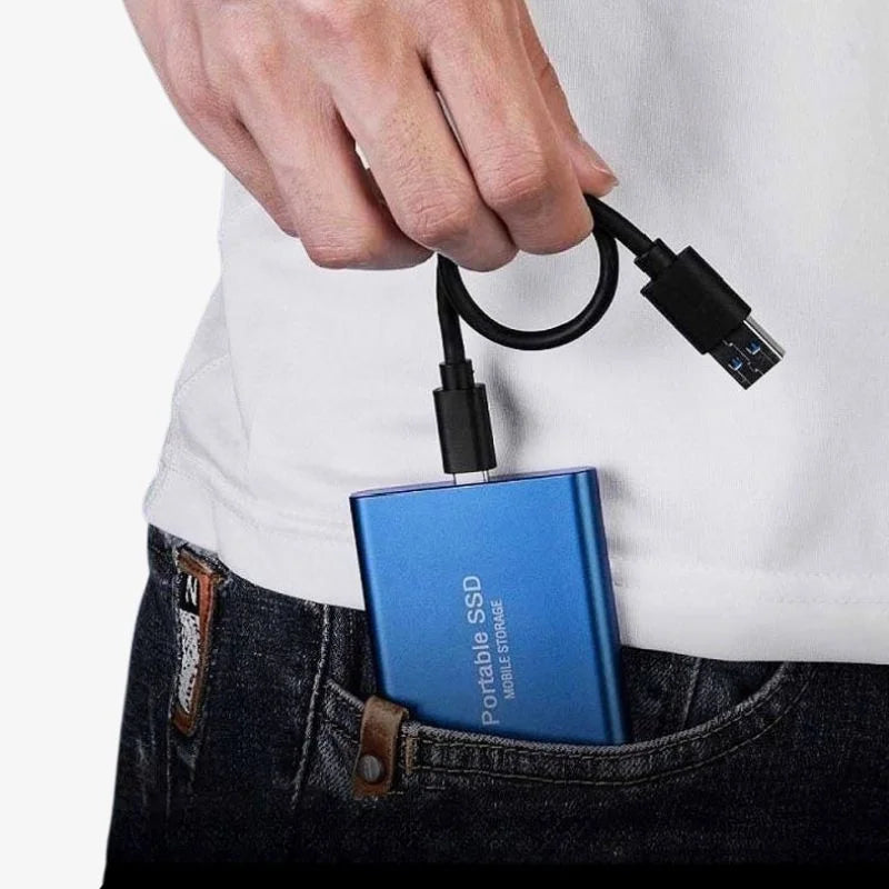 SpeedVault Portable SSD 1 TB – USB-C Externe Schokbestendige SSD 1050 MB/s