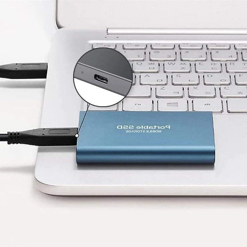 SpeedVault Portable SSD 1 TB – USB-C Externe Schokbestendige SSD 1050 MB/s