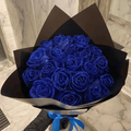 LumiRose Glimmerrose – Dekorativt Blomsterdesign Blå