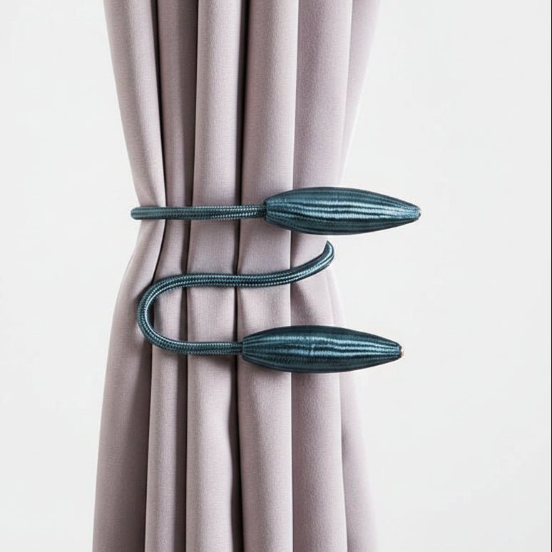 CurtainLoop - Fleksible Gardinholdere i Aluminium Havblå