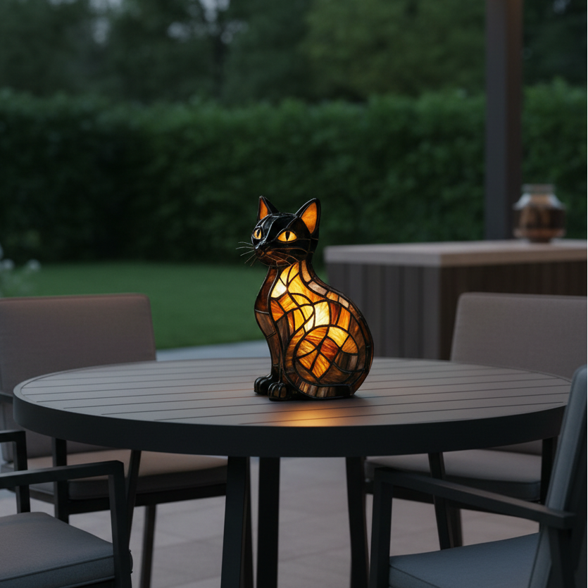 LumiCat LED-Natlampe – Dekorativt Kattedesign