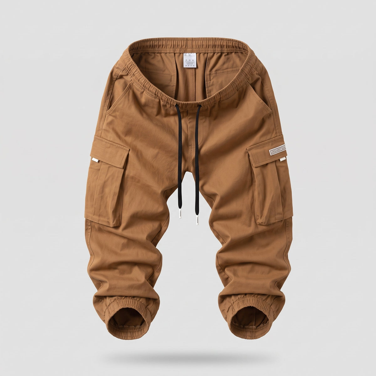 Herre Sweatpants - Cargo Design med Ribbede Ankler