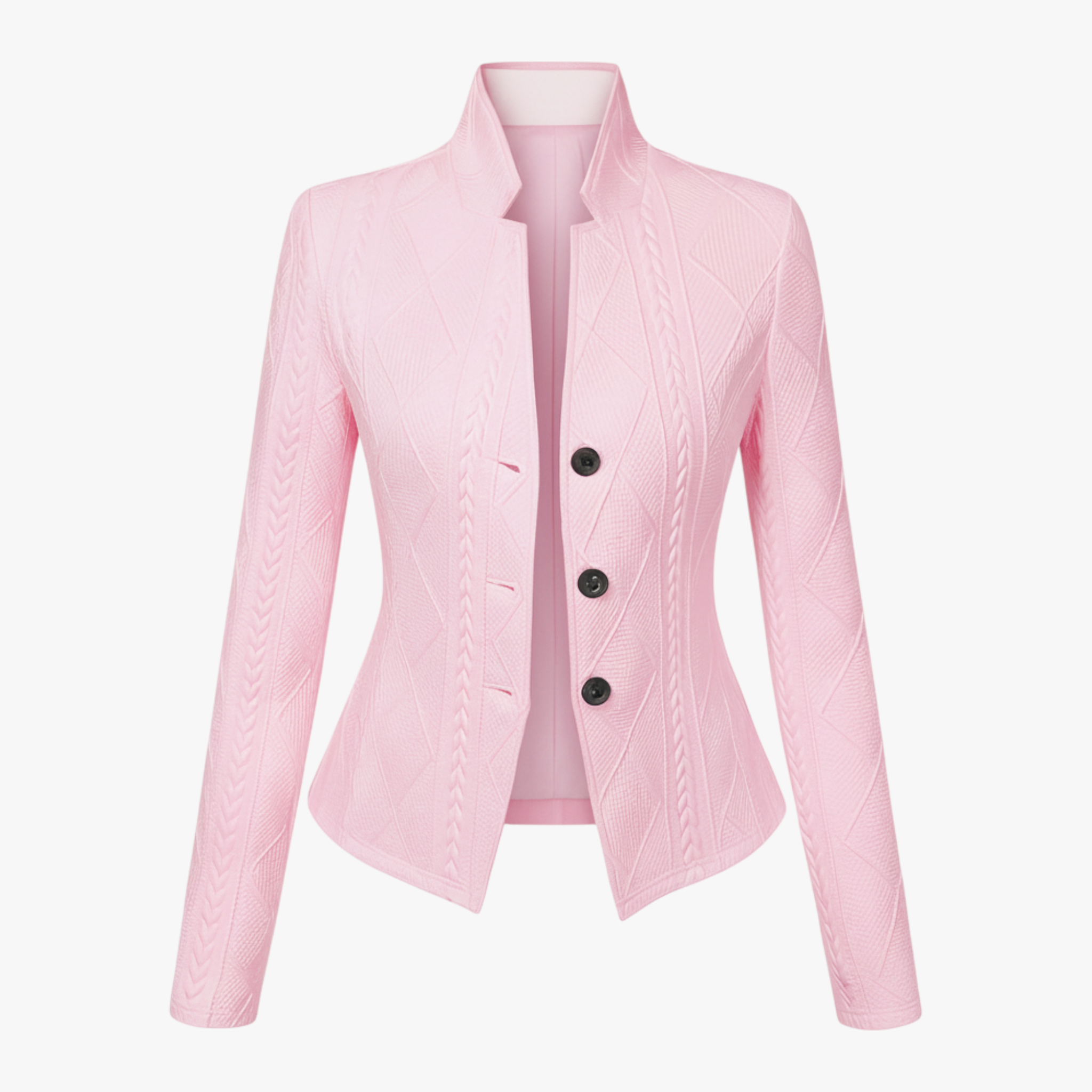 ÉlanMuse - Elegant Taljeret Damefrakke Rosa