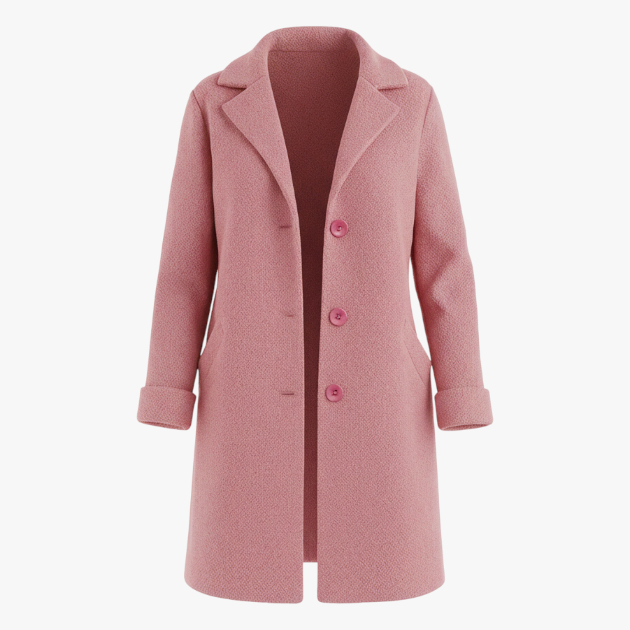 Veloria - Elegant Damejakke med Klassisk Design Rosa