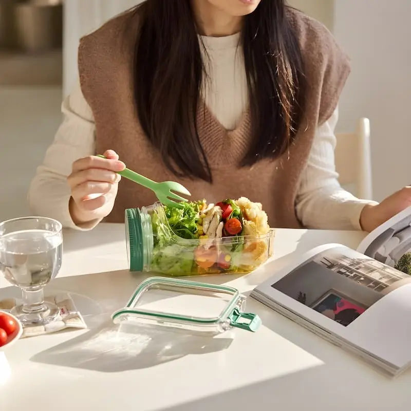 FreshNest - Glas Madbeholder med Sideåbning