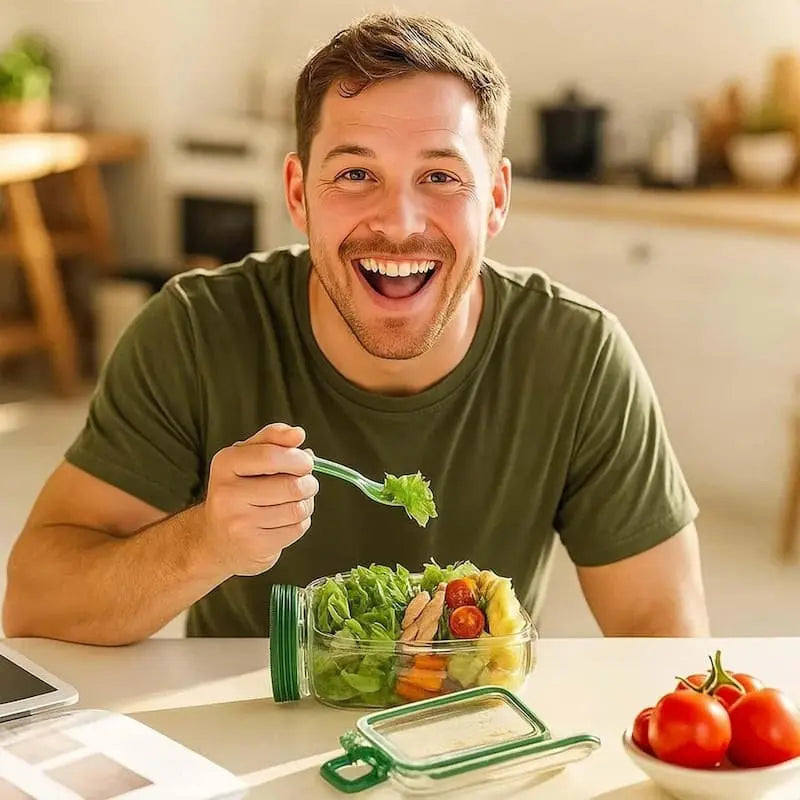 FreshNest - Glas Madbeholder med Sideåbning