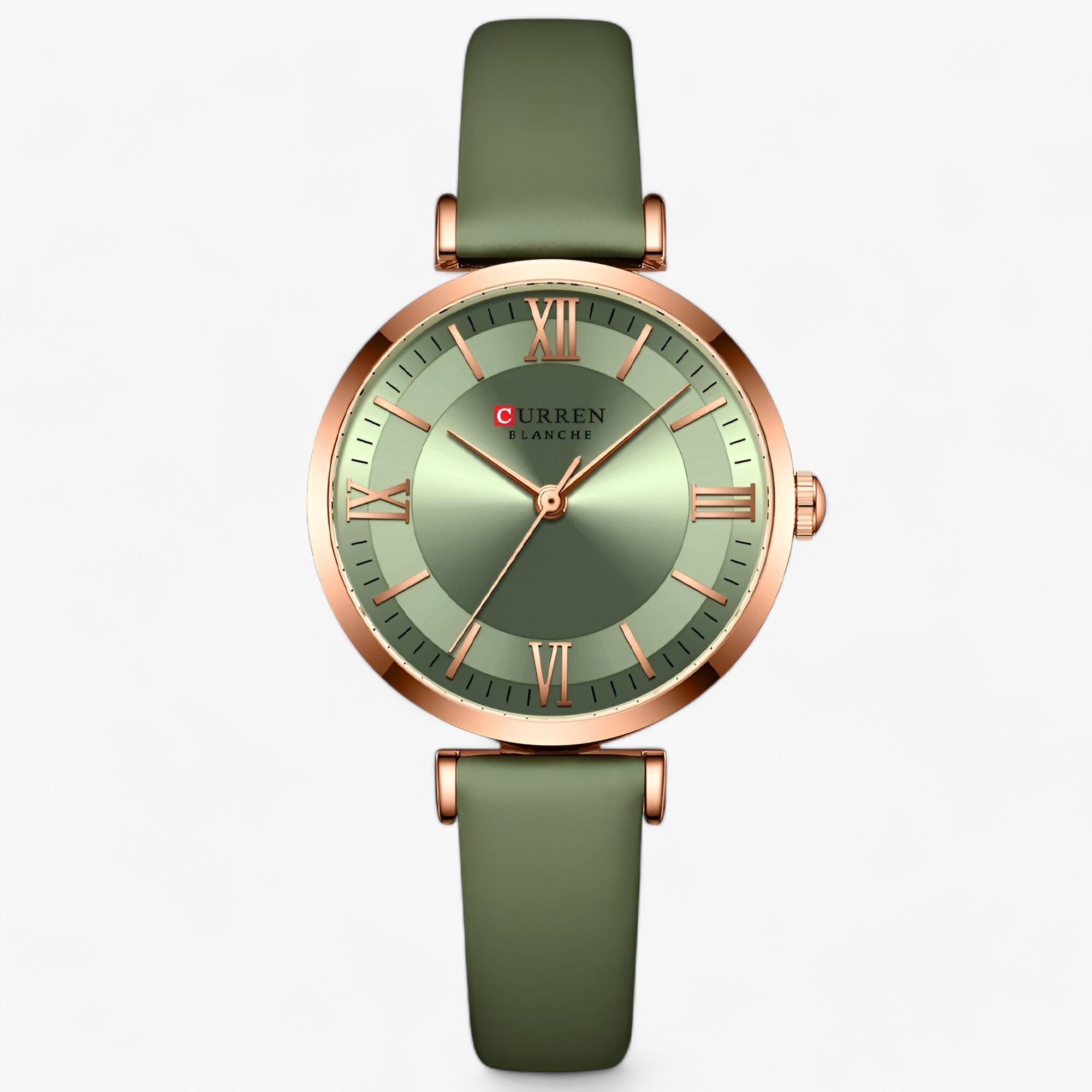 Seraphine - Elegant Dameur med Analog Quartz Urværk lysegrøn