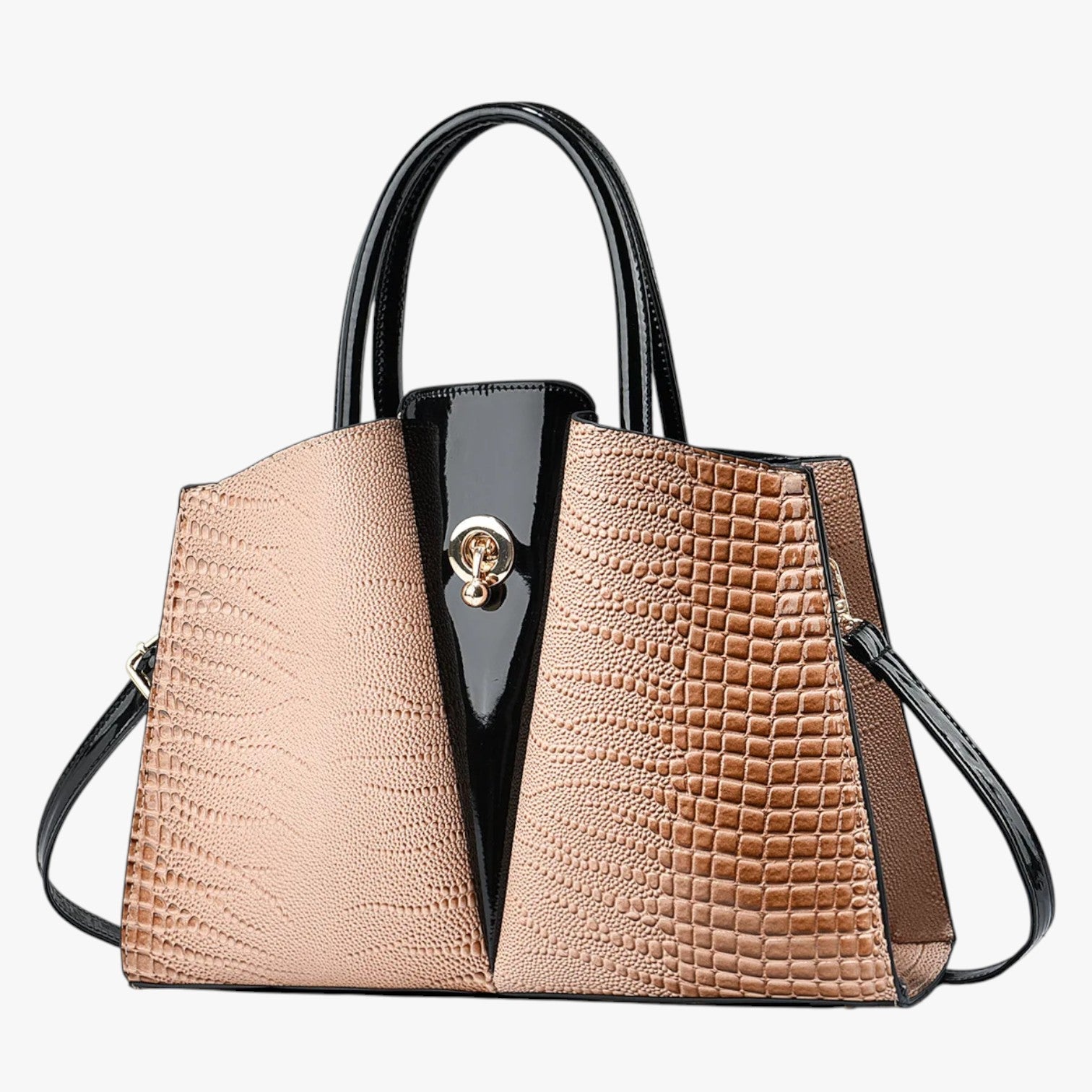 Genna | Rumfangsrig dames tote - tasje - Niche elegance til enhver lejlighed Khaki