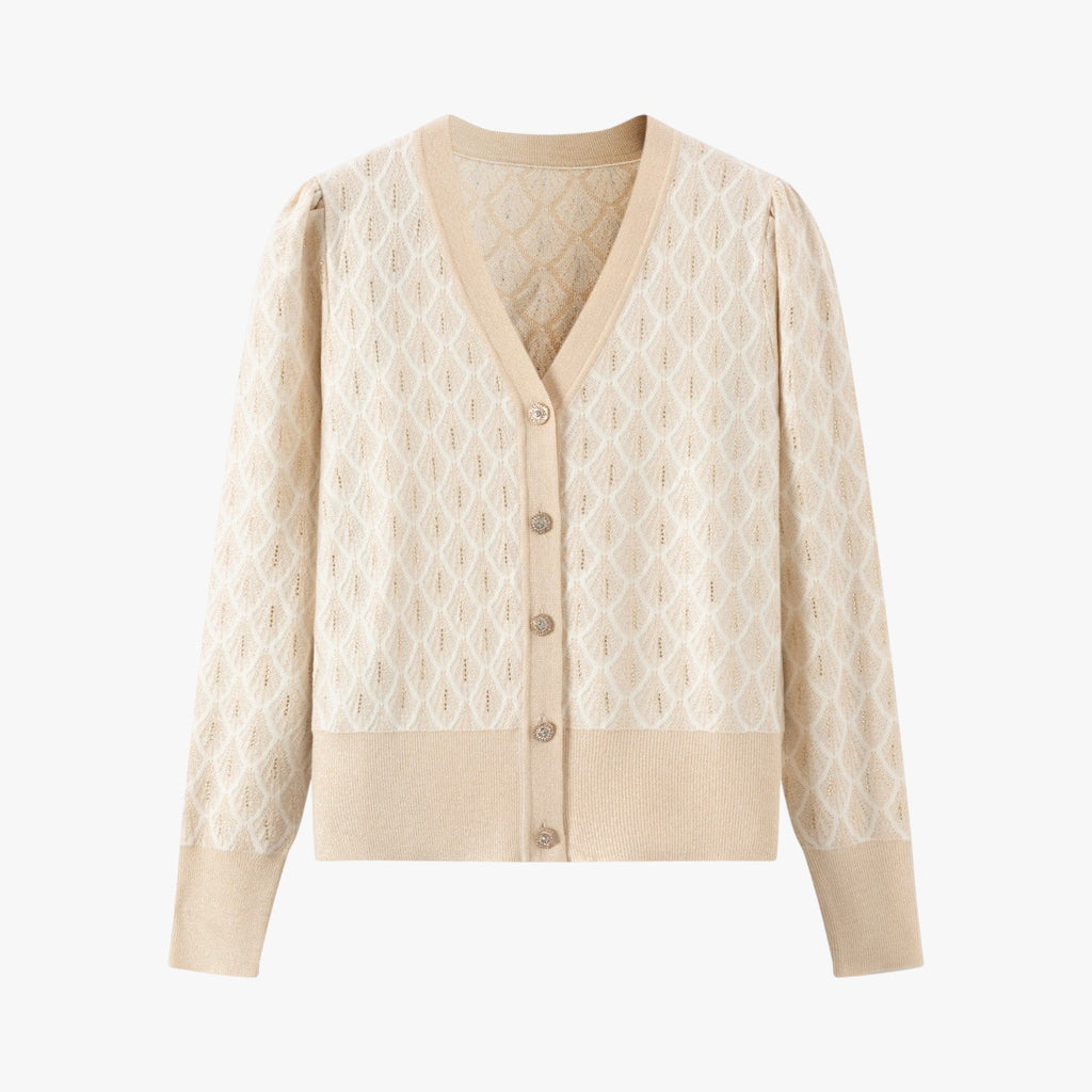 Luméra - Elegant Dame Cardigan med Pailletdetaljer