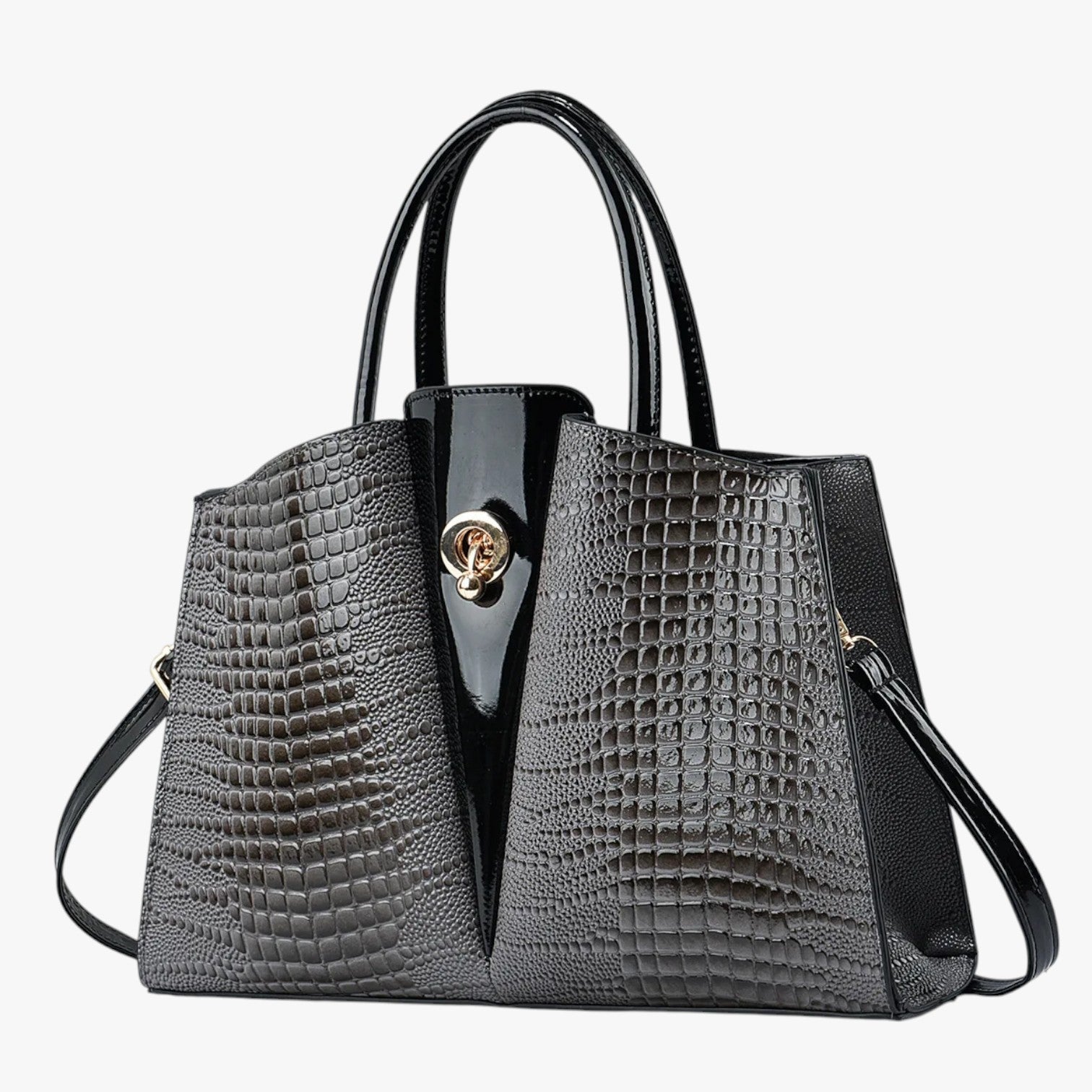 Genna | Rumfangsrig dames tote - tasje - Niche elegance til enhver lejlighed Grå
