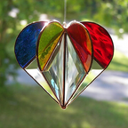 CrystalHeart Solfanger – Elegant Vinduesdekoration