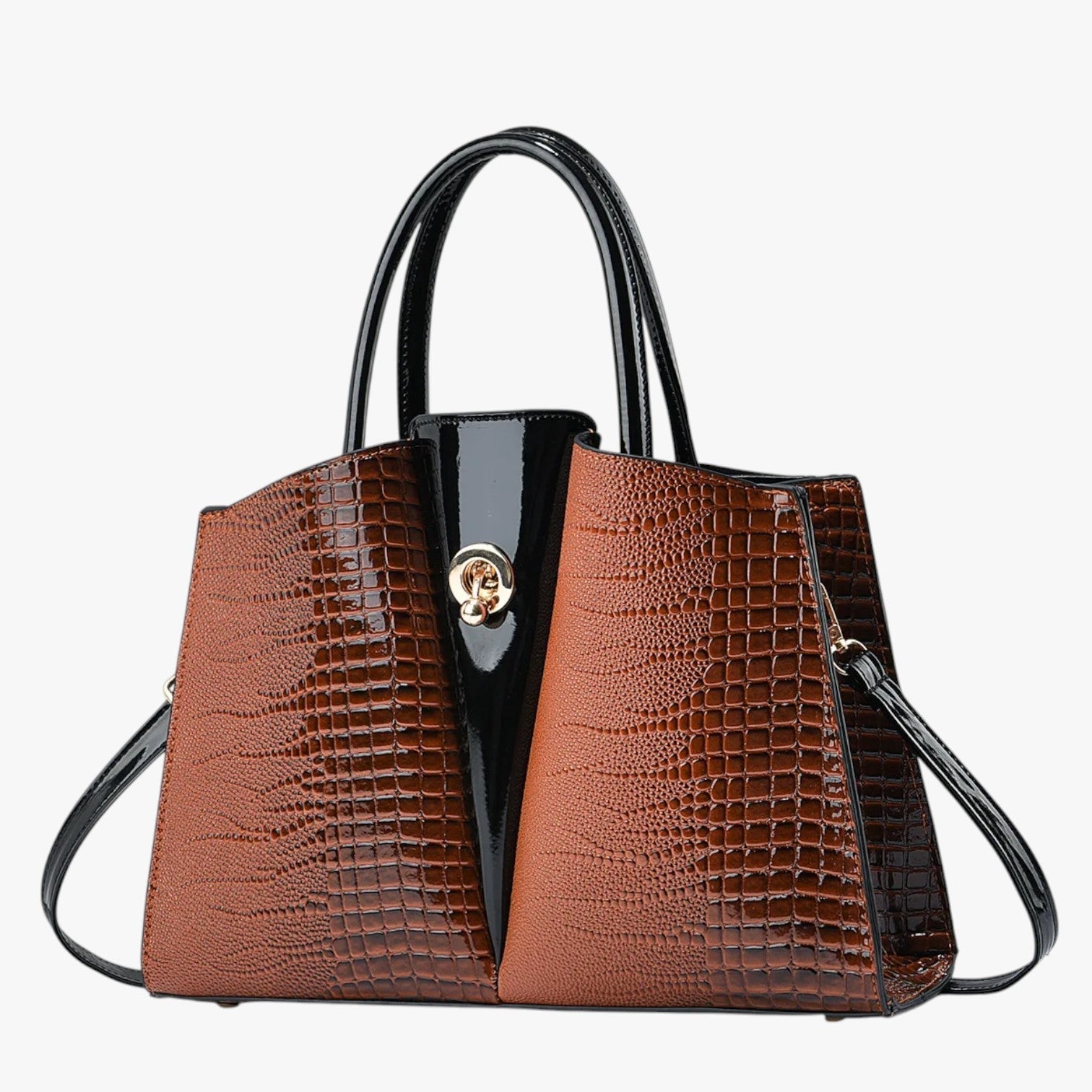 Genna | Rumfangsrig dames tote - tasje - Niche elegance til enhver lejlighed Lerfarvet Gul