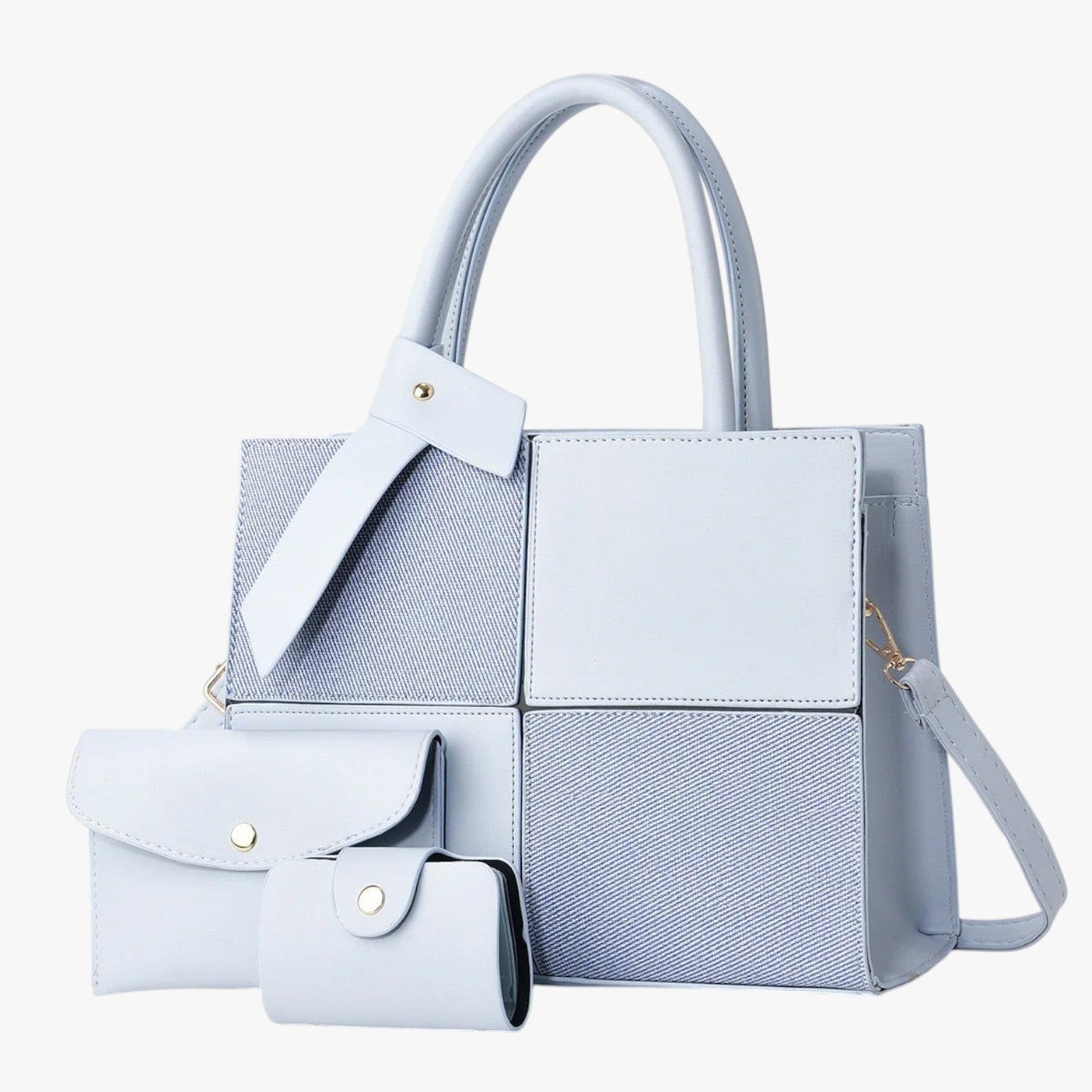Alma | Retro tote taske rummelig og vandtæt Blå