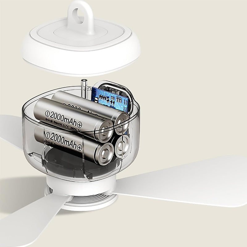 AeroLume Loftventilator – Trådløst Design med Integreret LED-Lys