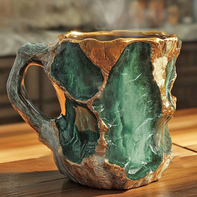 CrystalBrew Krystalkop – Elegant Design til Hverdagens Stunder Grün malm