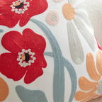 FloraLoom - Pudebetræk med Botanisk Broderi