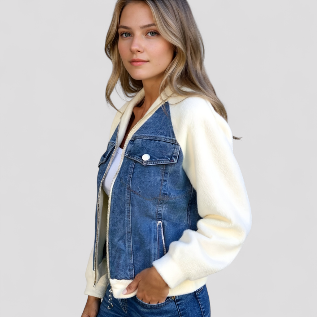 Lunessa - Klassisk Dame Denimjakke