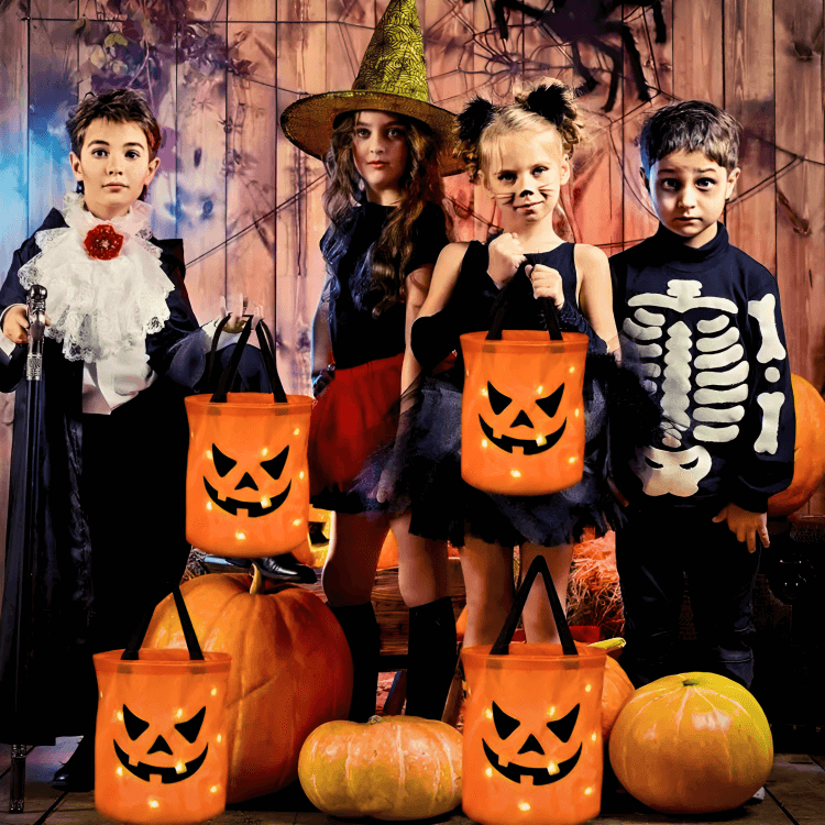 PumpkinGlow – LED Græskarkurv til Halloween