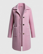 Aurélisse - Lang Elegant Damefrakke Rosa