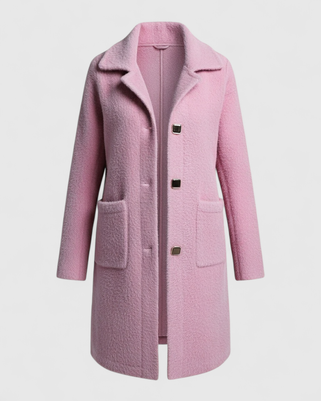 Aurélisse - Lang Elegant Damefrakke Rosa