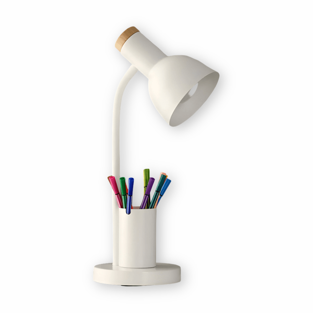 LumoDesk Bordlampe – Smart Lys til Arbejdsbordet Hvid